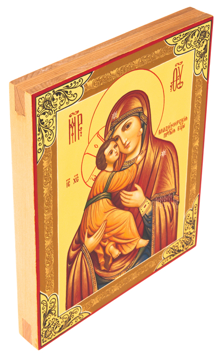 The icon "Vladimirskaya" Palekh